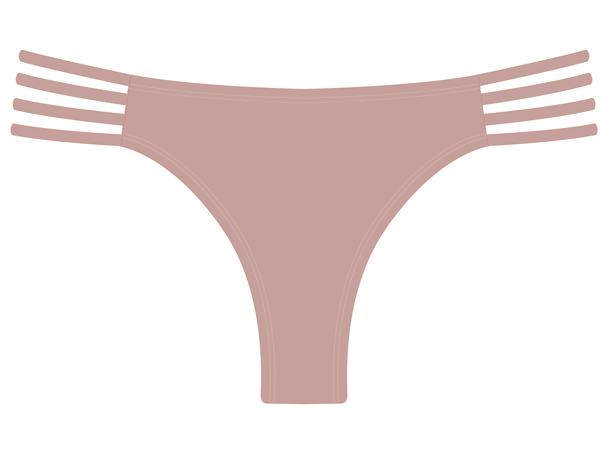 Deep Taupe Classic Strap Bottoms