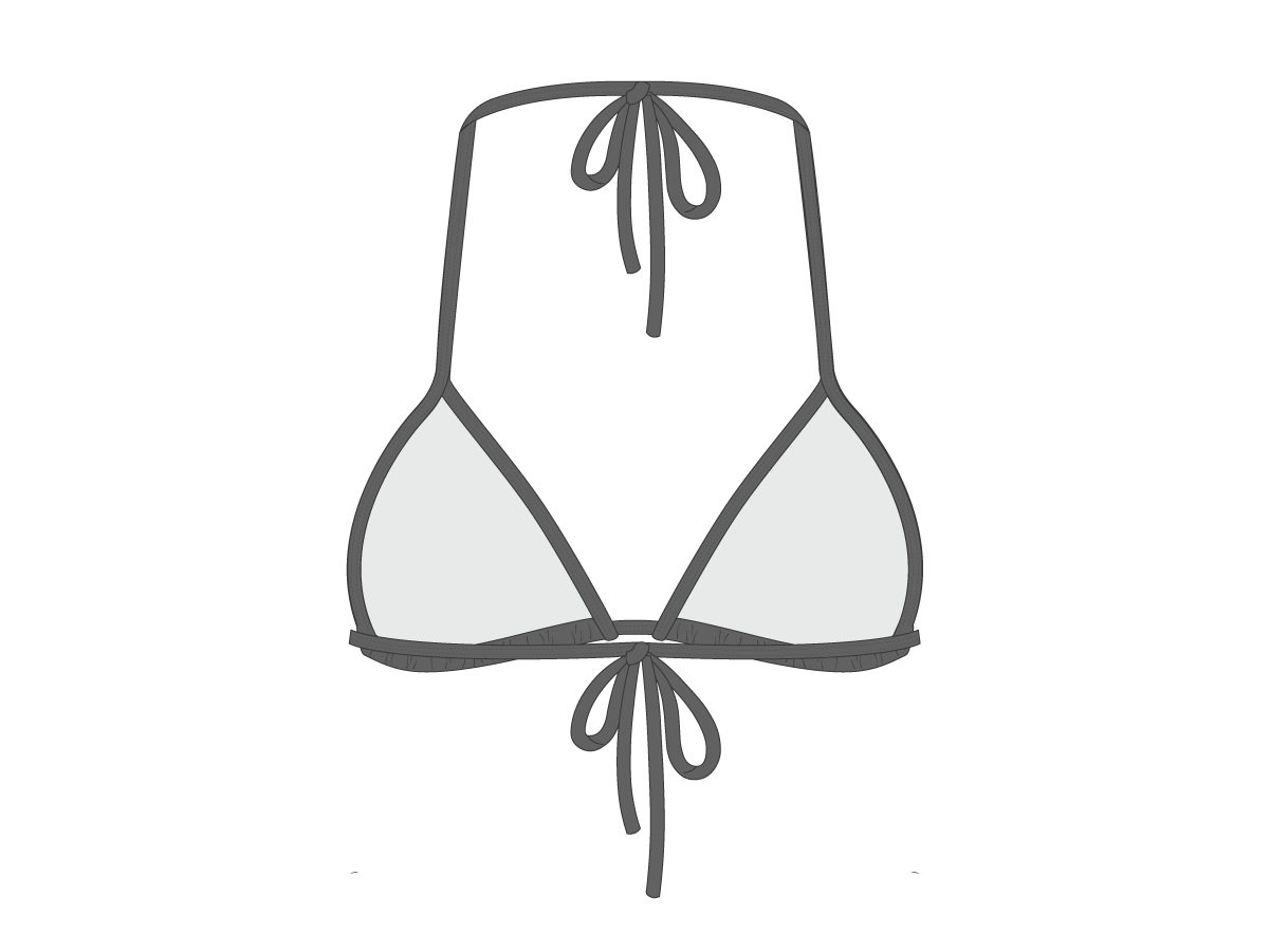 Ash Grey Bikini Top II