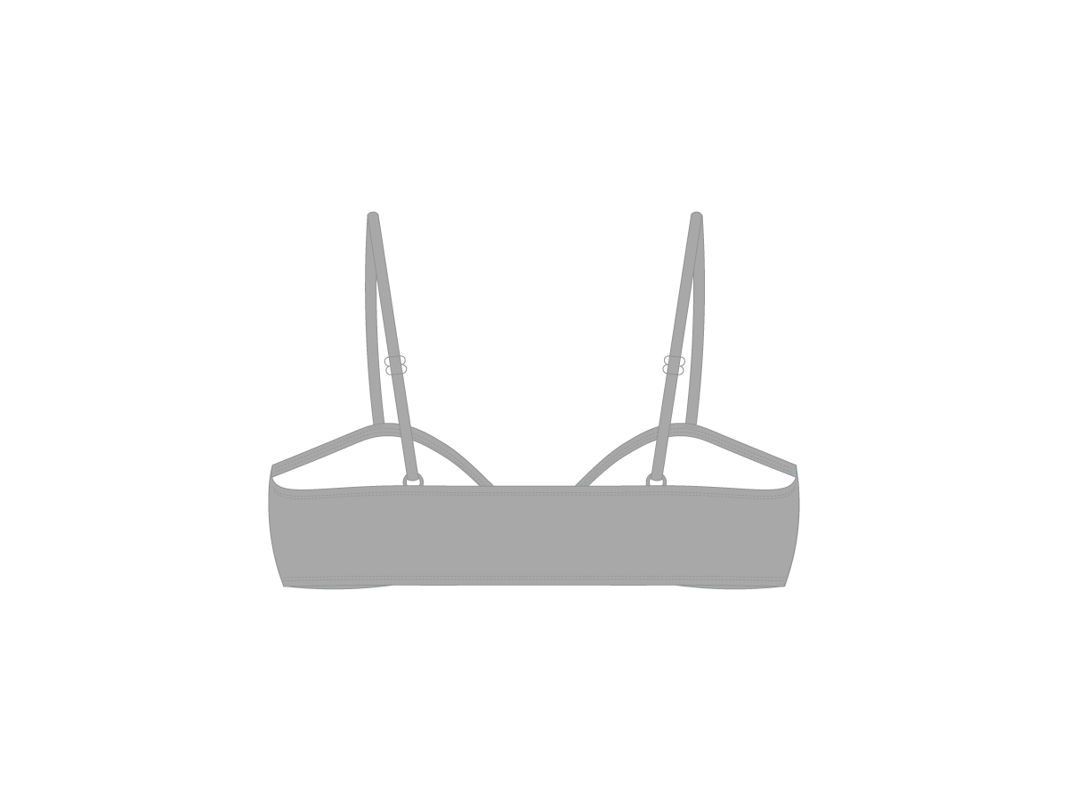 Hills Grey Bow Tie Top