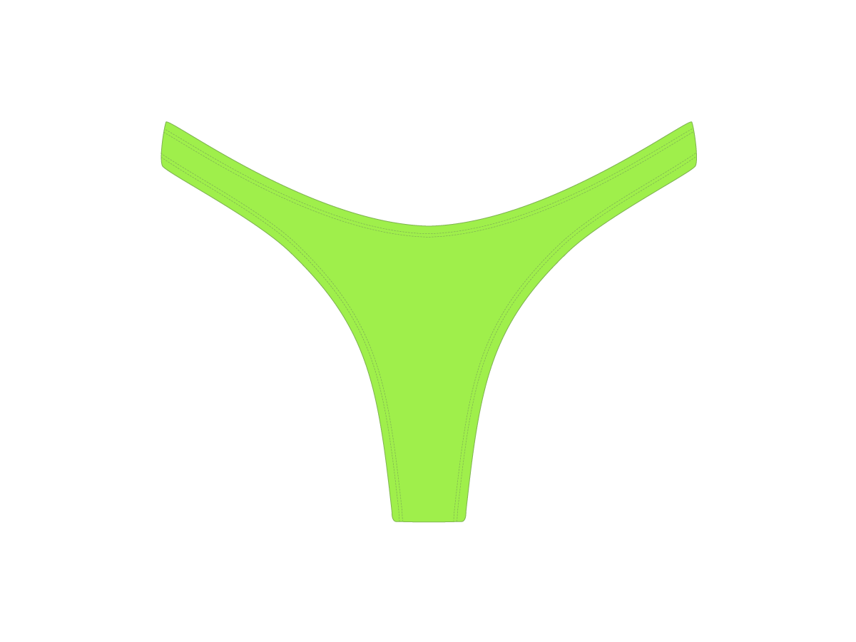Lime Green Chic 80's Bottoms