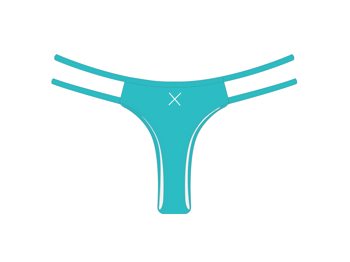 Cyan Two Strap Bottoms