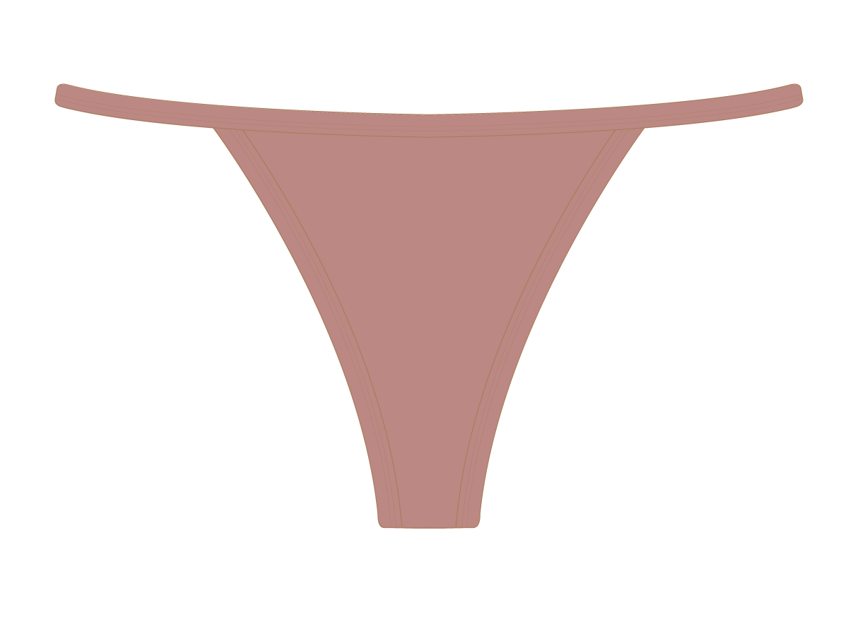 Deep Taupe Avalon Bikini Bottoms