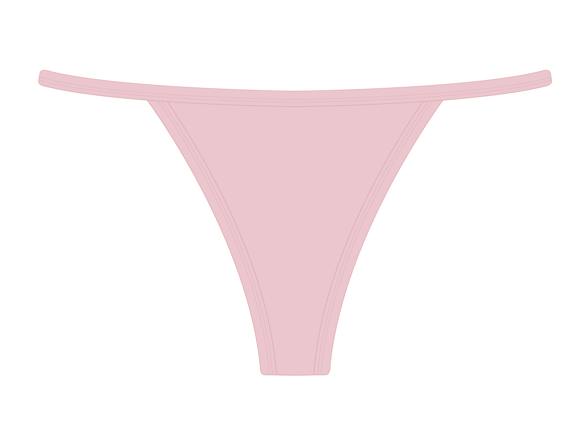 Dirty Pink Avalon Bikini Bottoms