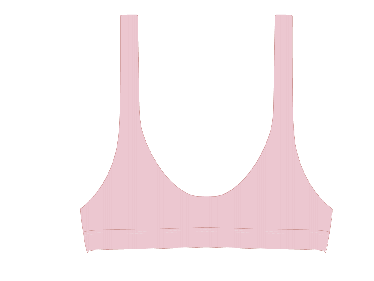 Dirty Pink Ribbed Yogi Top