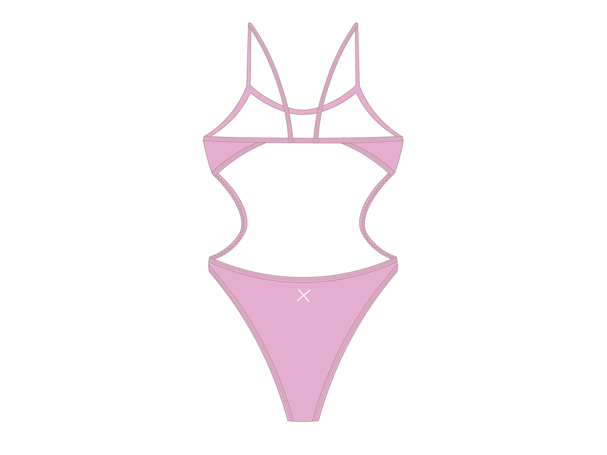 Dusty Pink Dive One Piece
