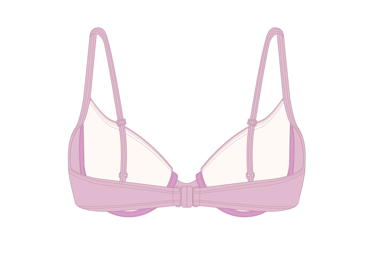 Dusty Pink Bustier Top