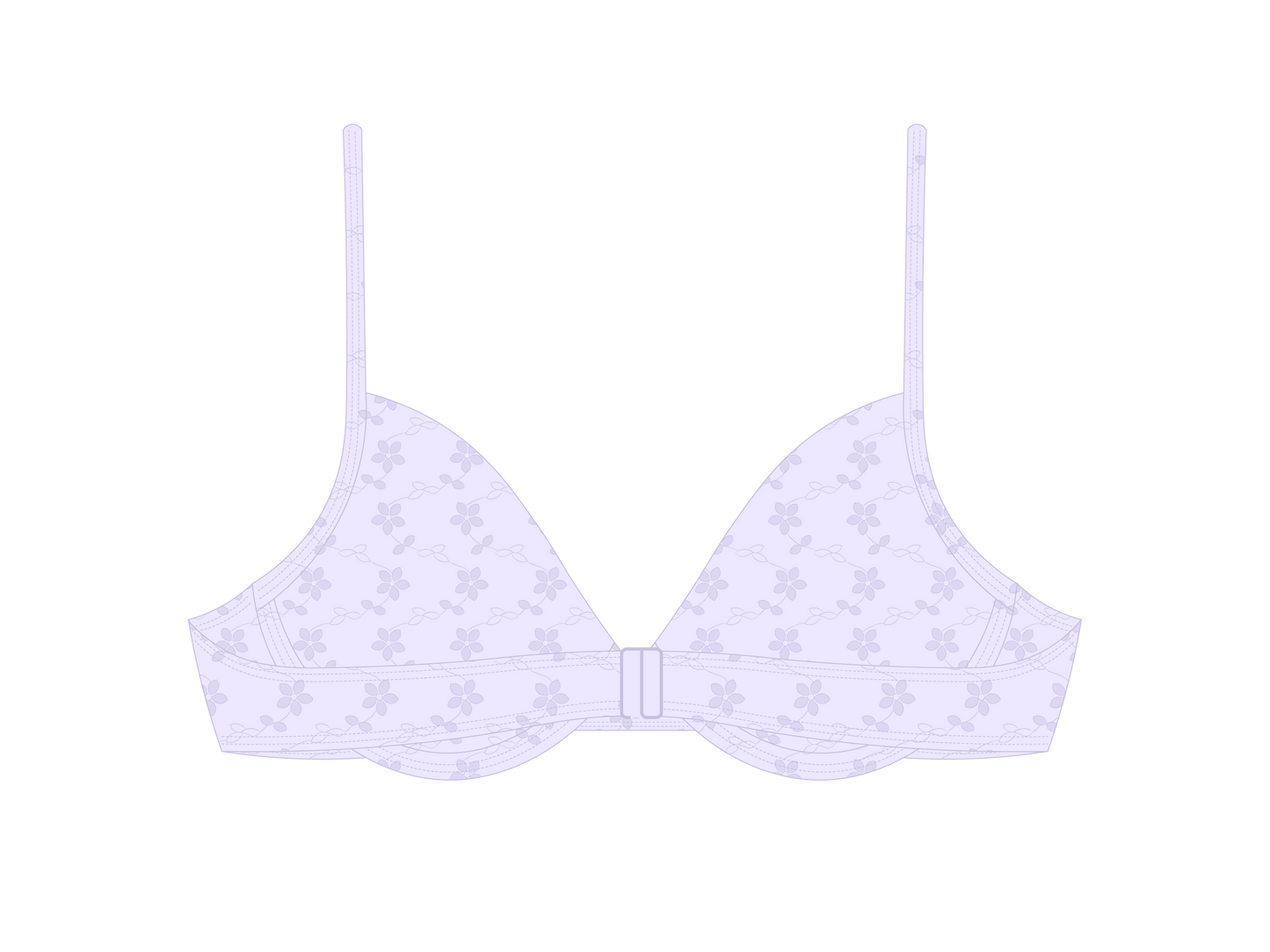 Lavender Lace Bustier Top