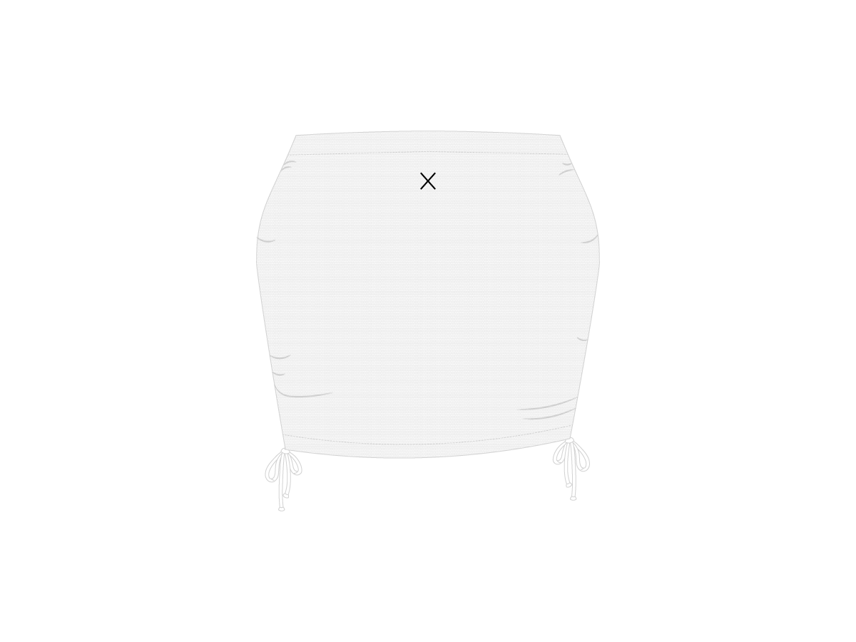 White Mesh Mini Skirt