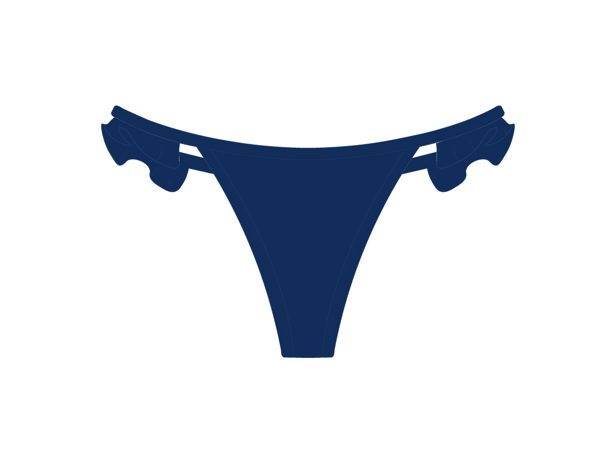 Laguna Blue Fringe Bottoms