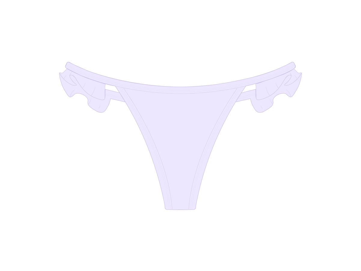 Lavender Fringe Bottoms