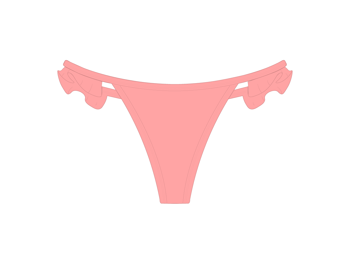 Peach Fringe Bottoms