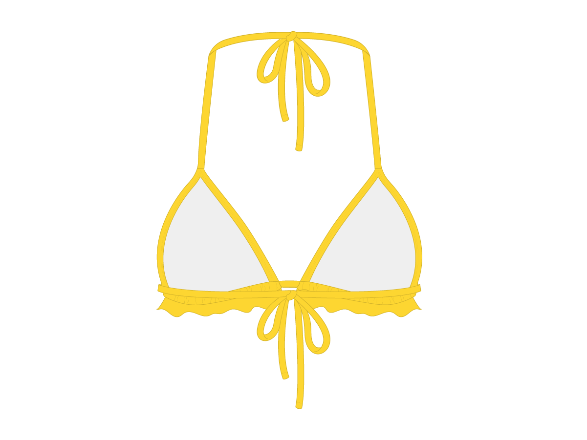 Lily Yellow Fringe Top