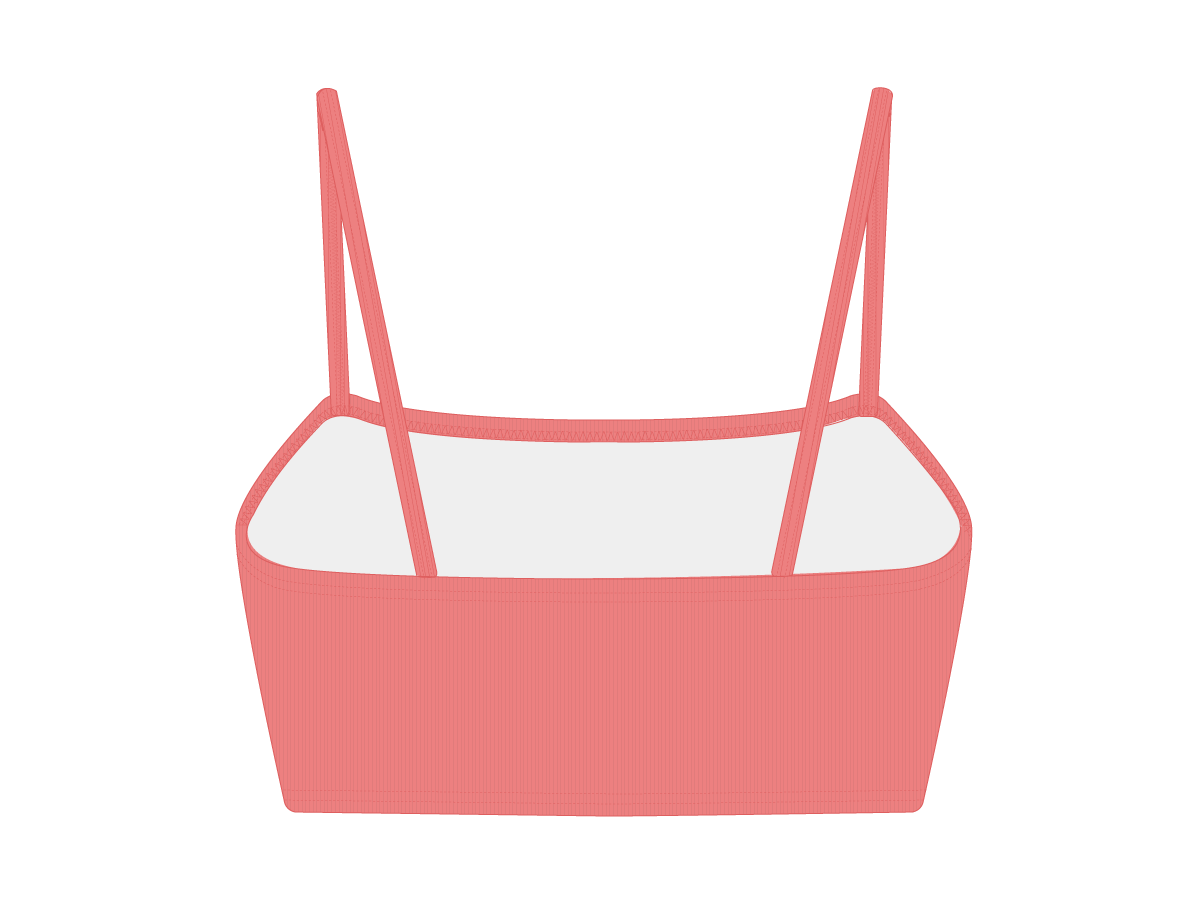 Gum Pink Ribbed Camisole Top