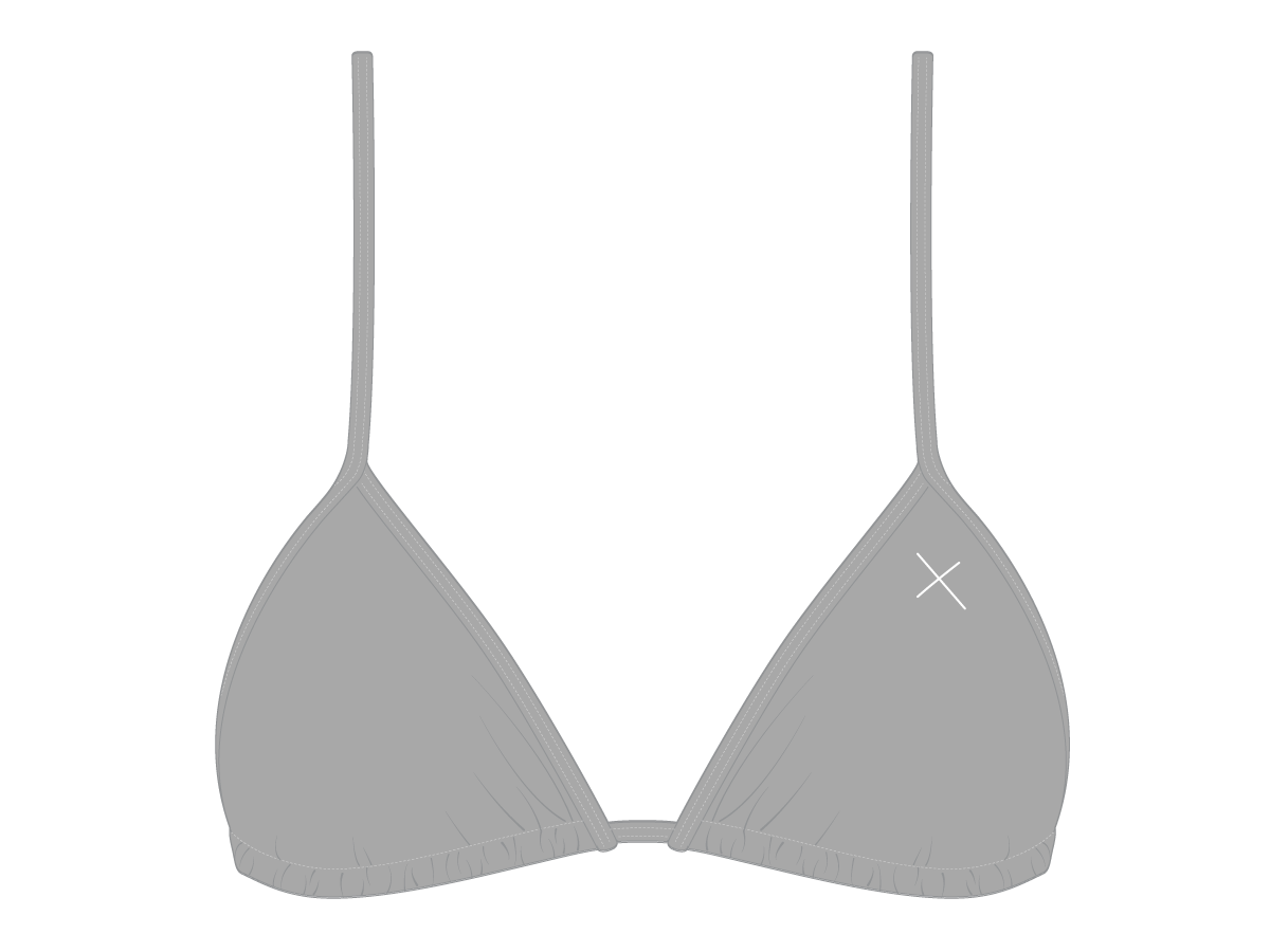 Hills Grey Bikini Top II