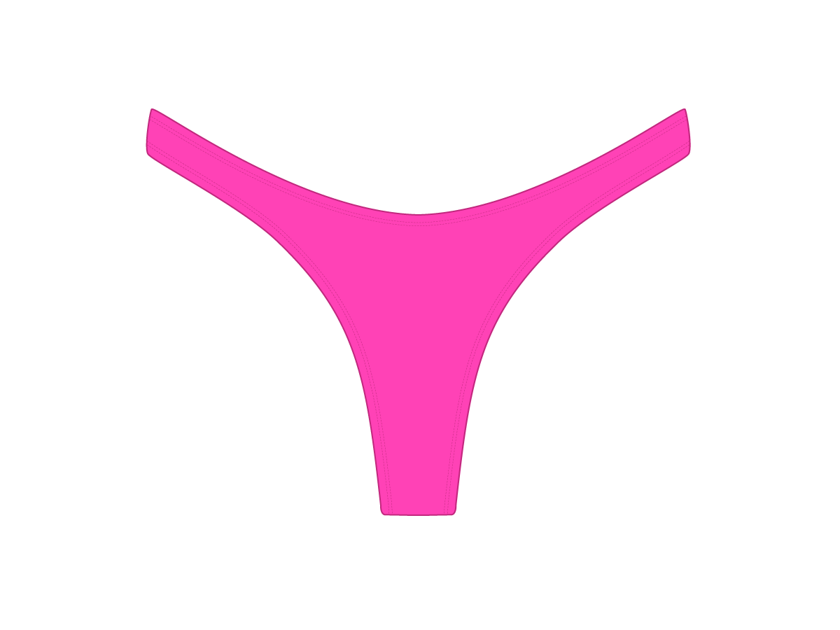 Hot Pink Chic 80's Bottoms