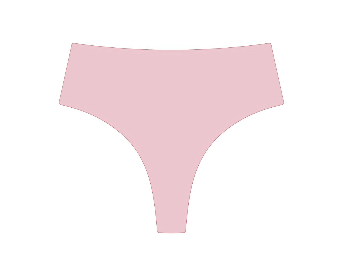 Dirty Pink High-Waist Bottoms