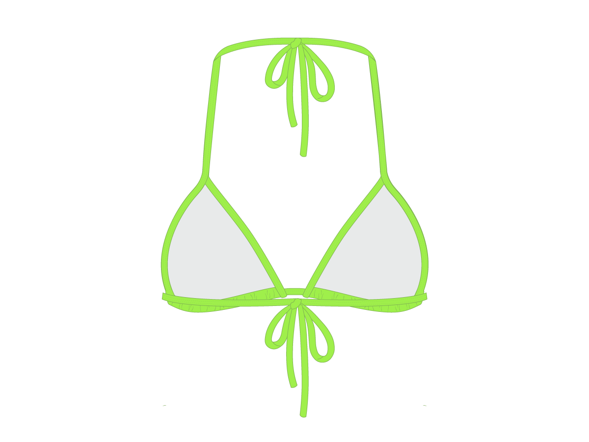 Lime Green Bikini Top II