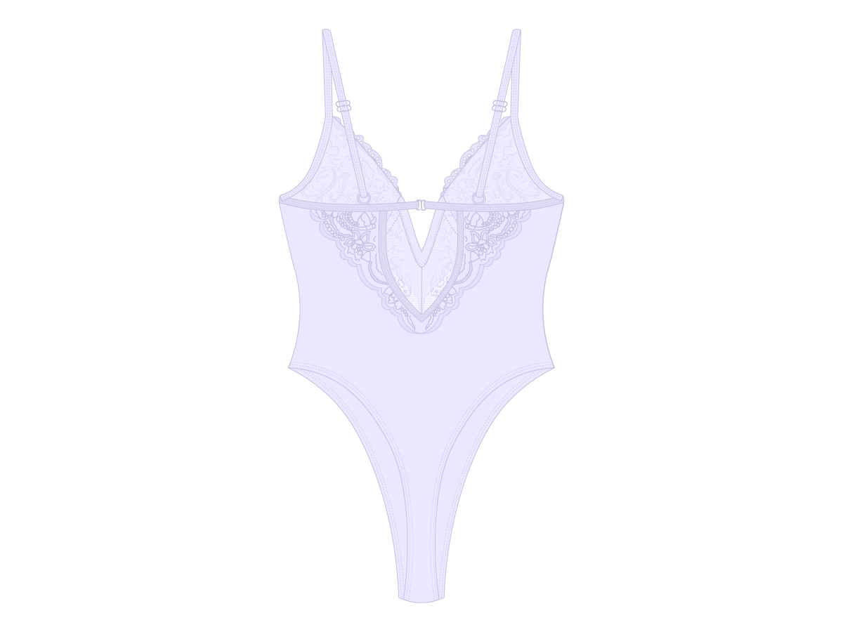 Lavender Lace Bodysuit