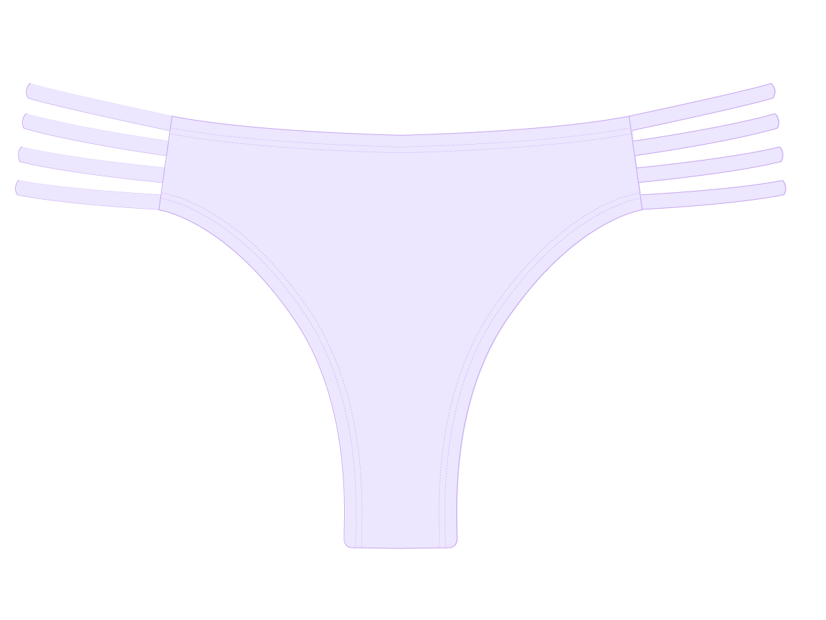 Lavender Classic Strap Bottoms