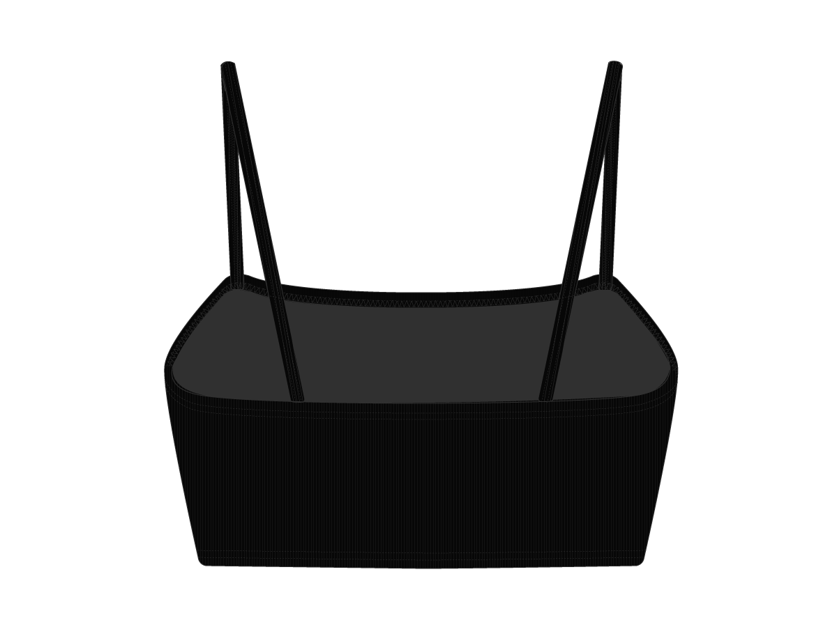 Manhattan Black Ribbed Camisole Top