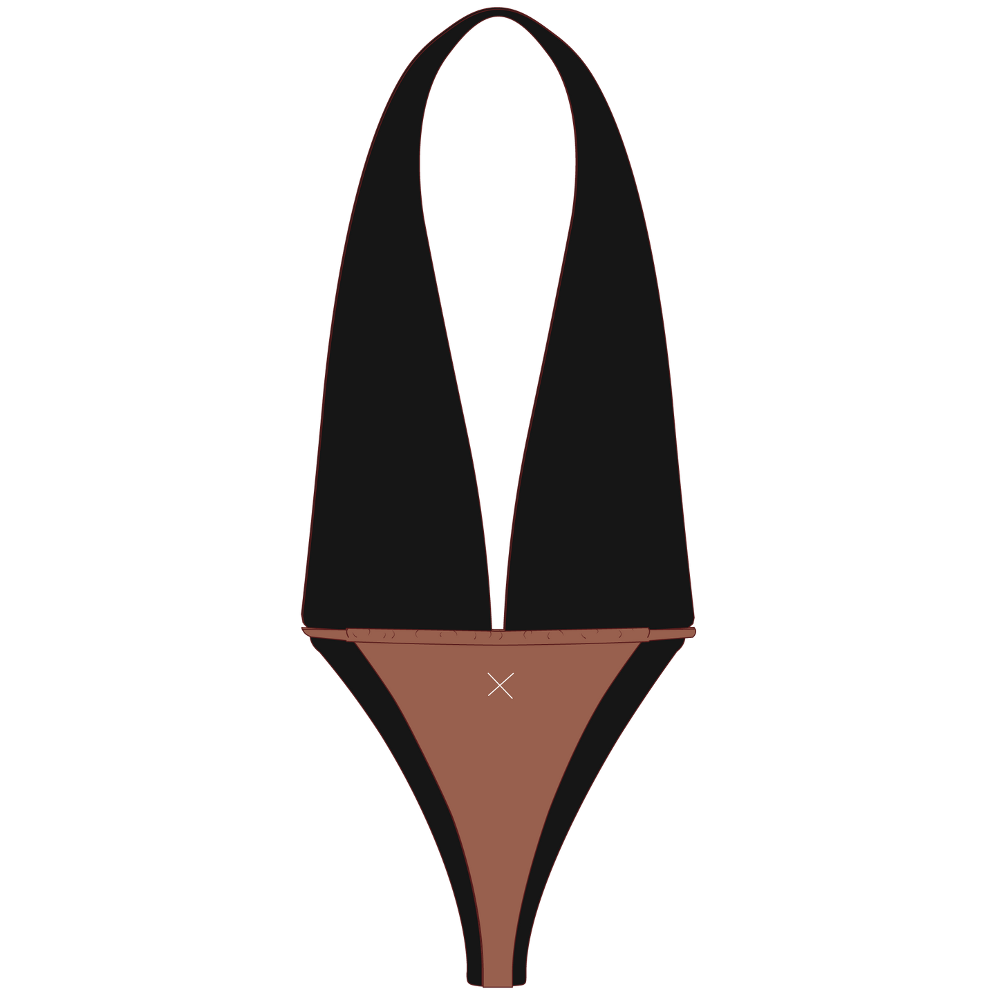 Cocoa Brown Off-Shore One Piece