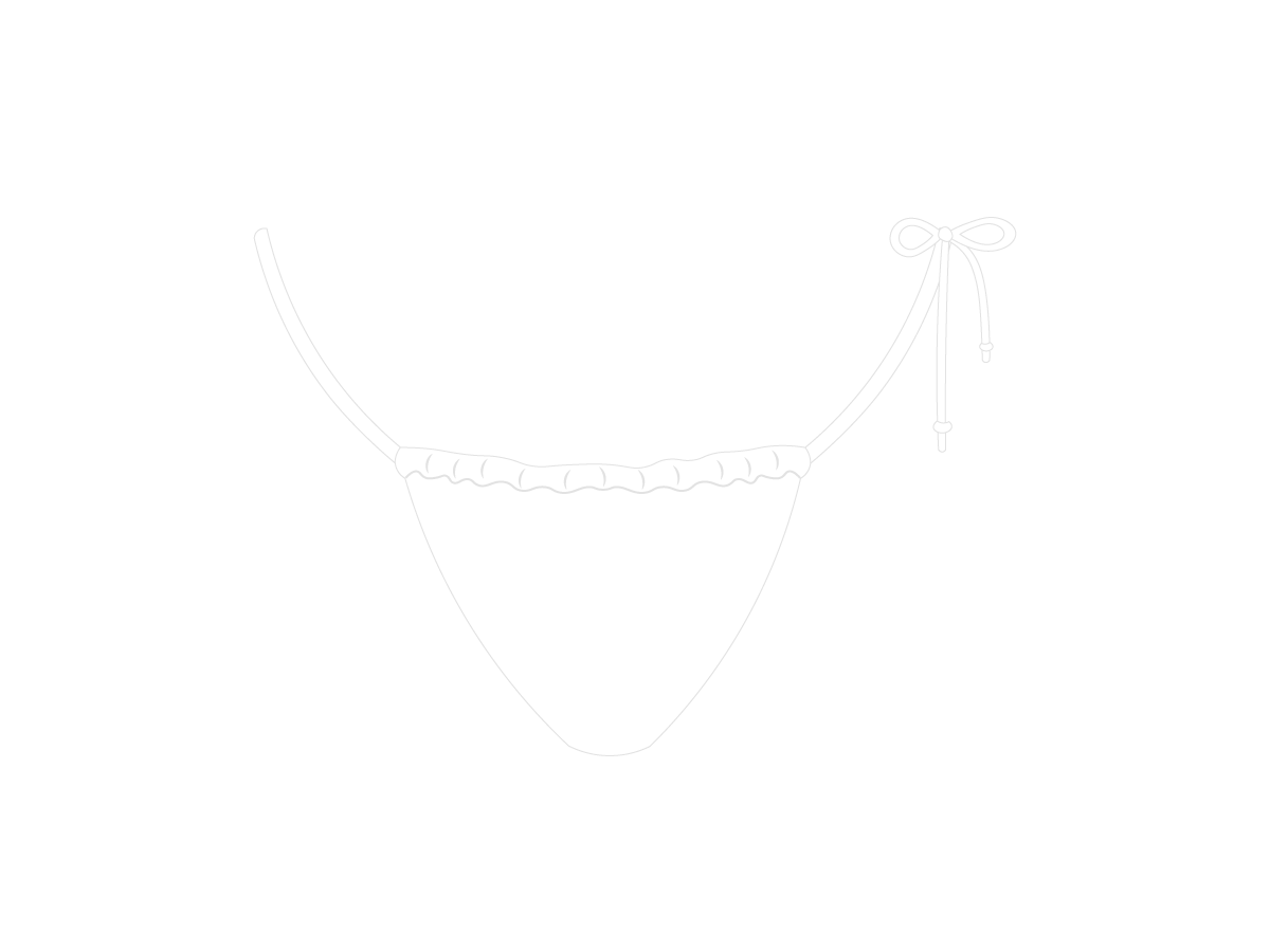 Venice White One Side-Tie Bottoms