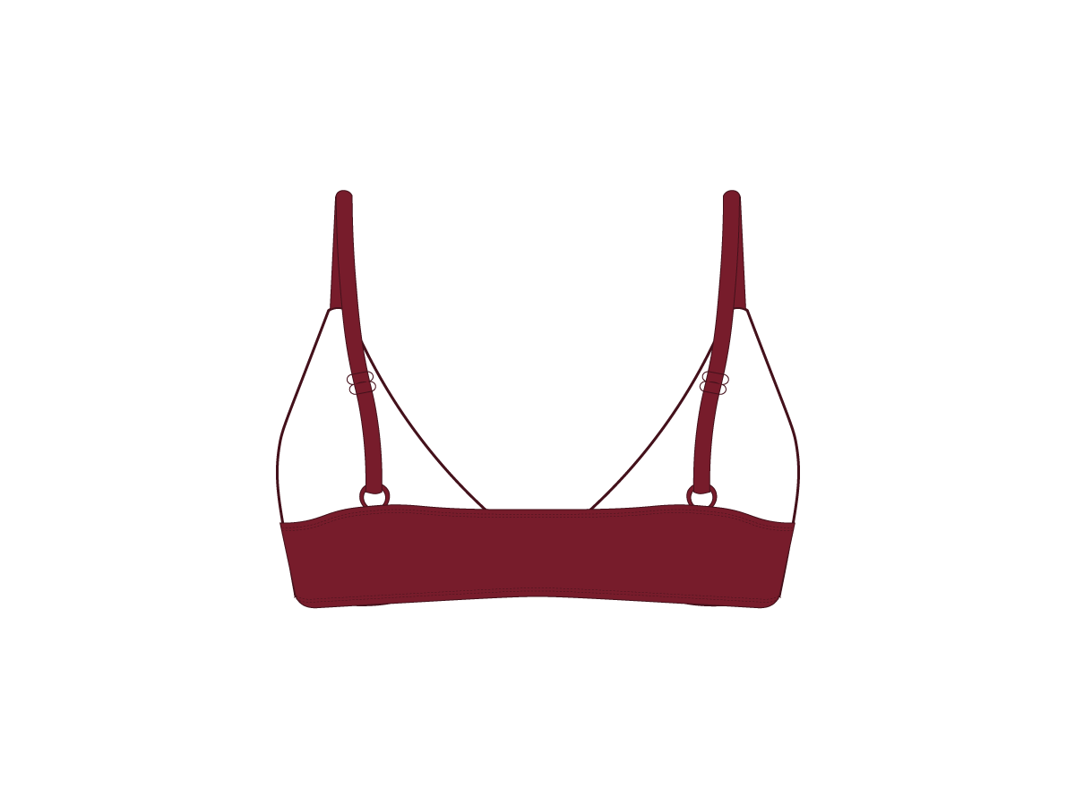 Plum Red Petite Top