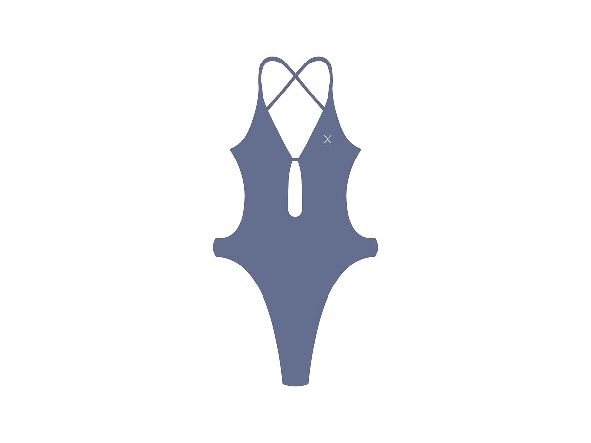 Pale Blue Radar One Piece