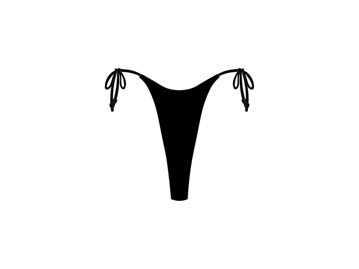 Manhattan Black Hi Beachy Bottoms