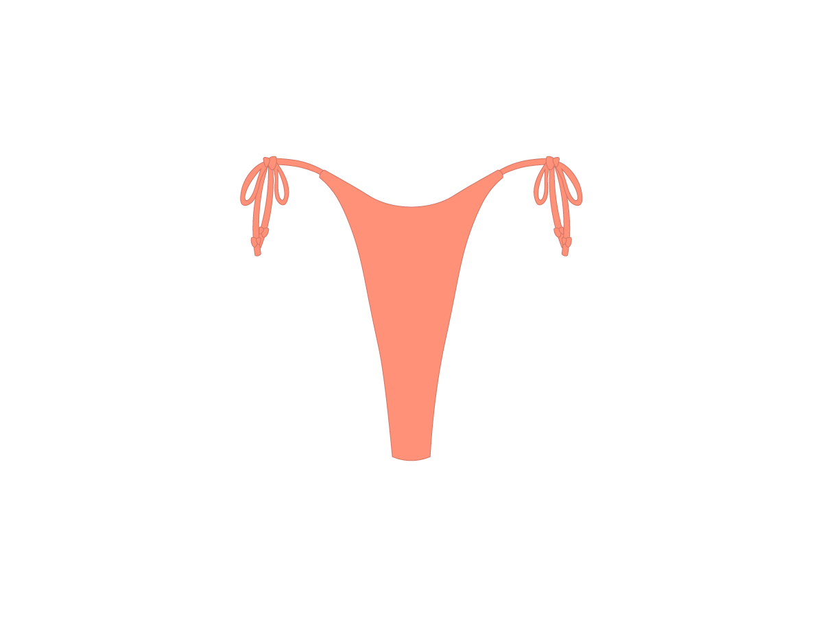 Coral Hi Beachy Bottoms