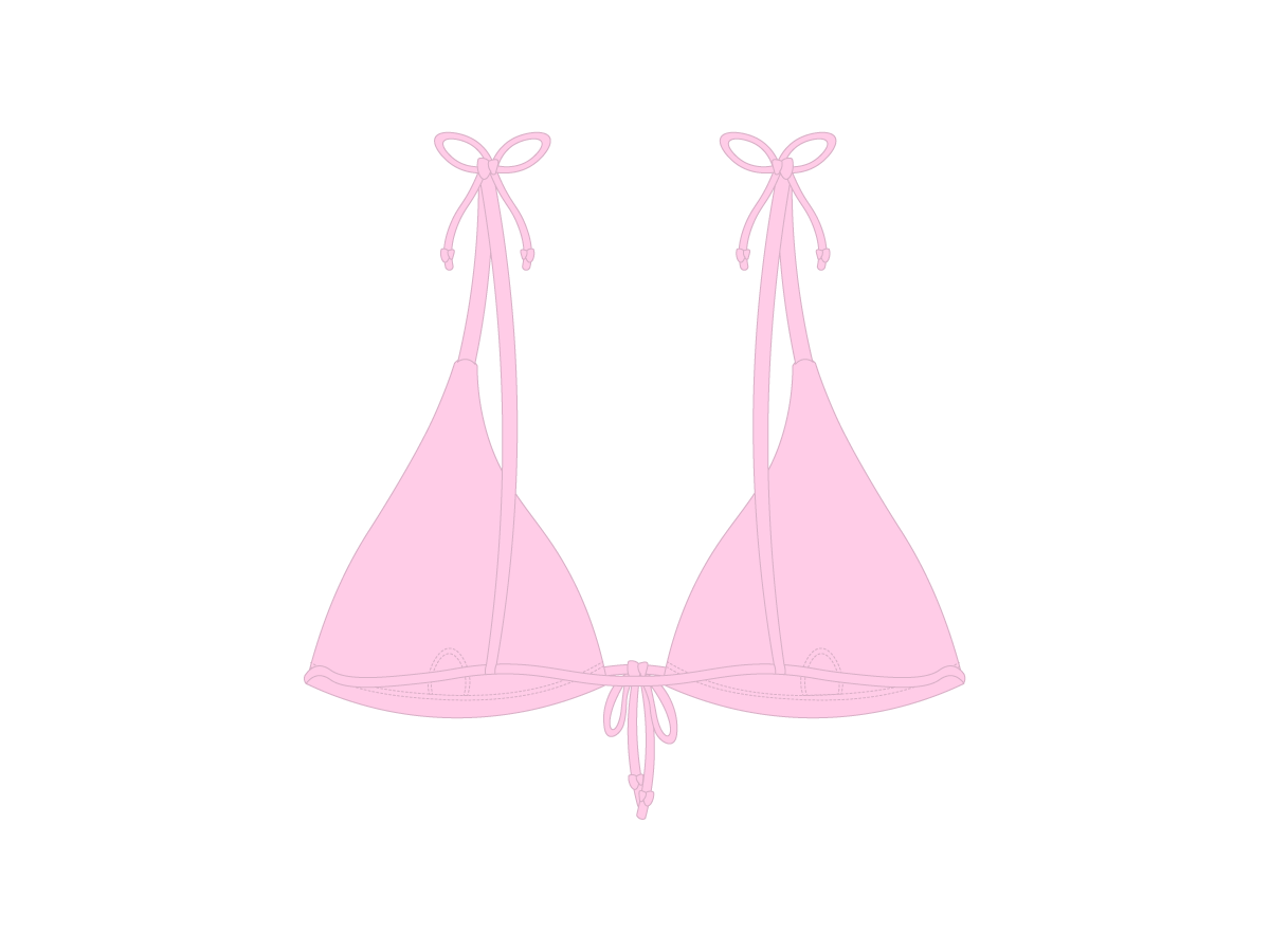 Dirty Pink 3 Tie Top