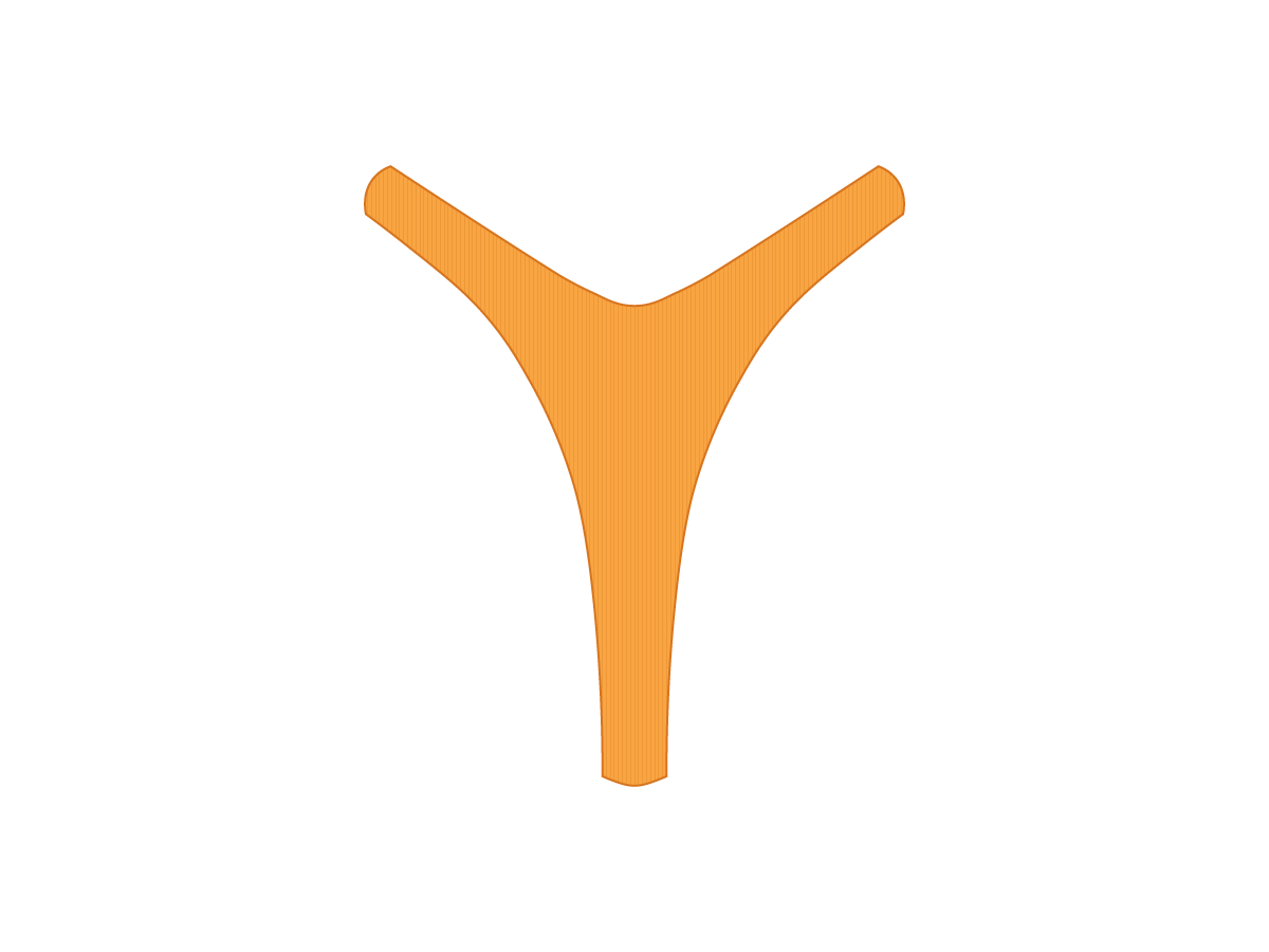 Honey Ribbed Tanga Bottoms