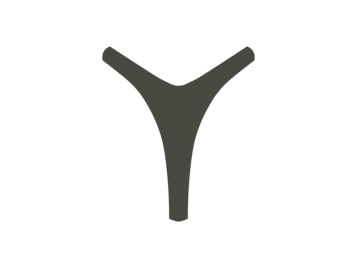 Fern Ribbed Tanga Bottoms