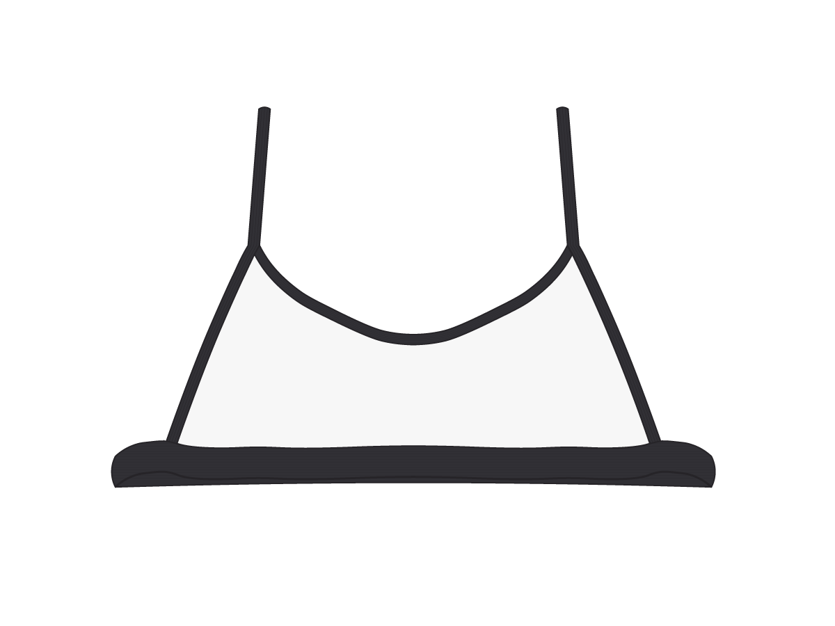 Malibu Blue Open Side Ribbed Top