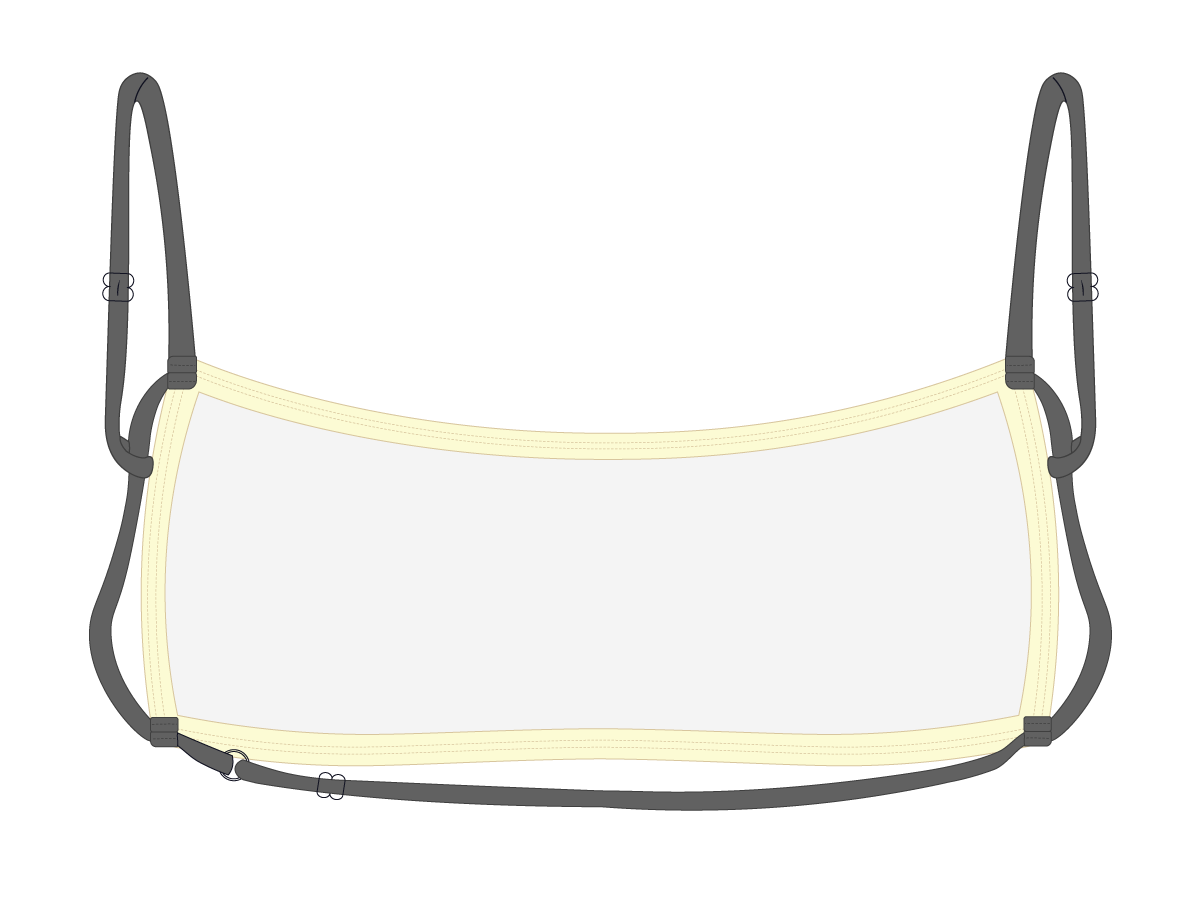 Vanilla-Grey Rider Top