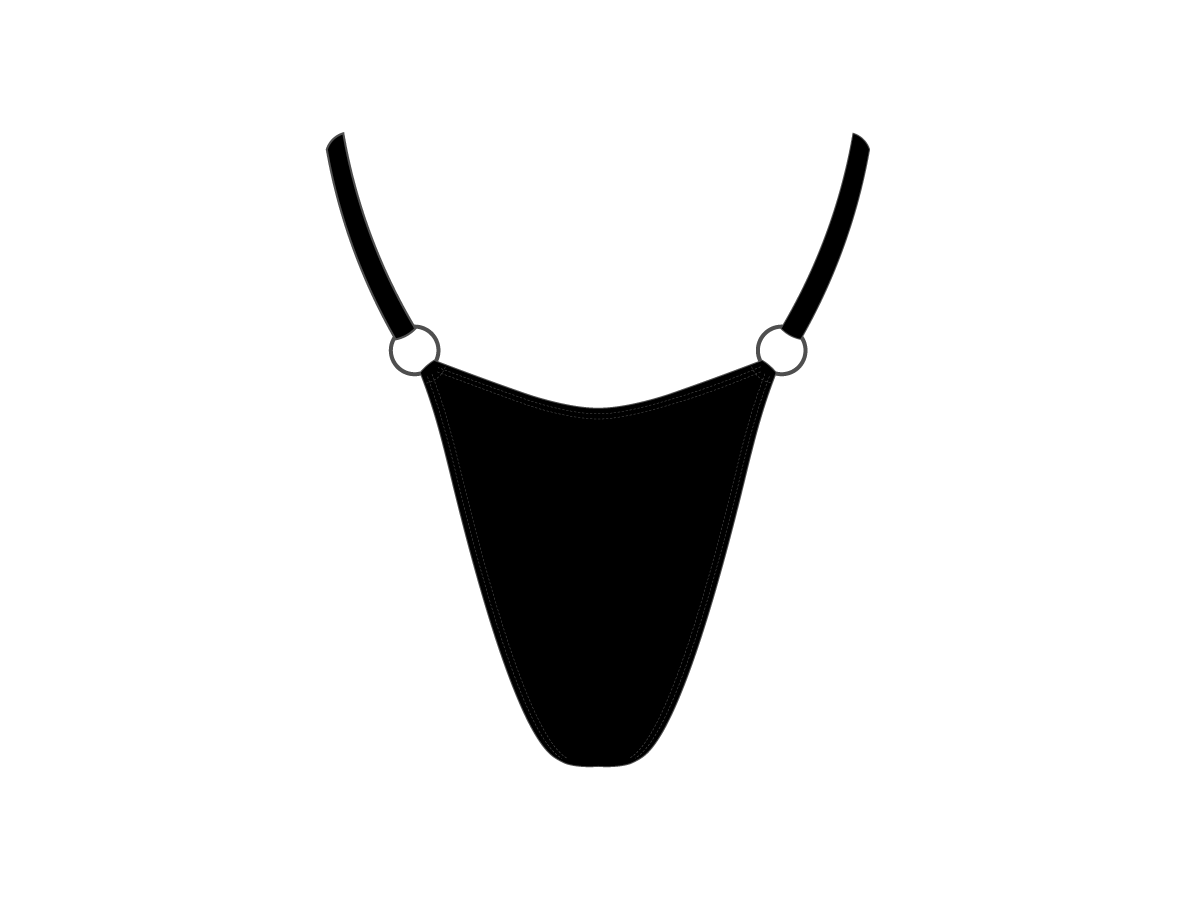 Manhattan Black Ringer Bottoms