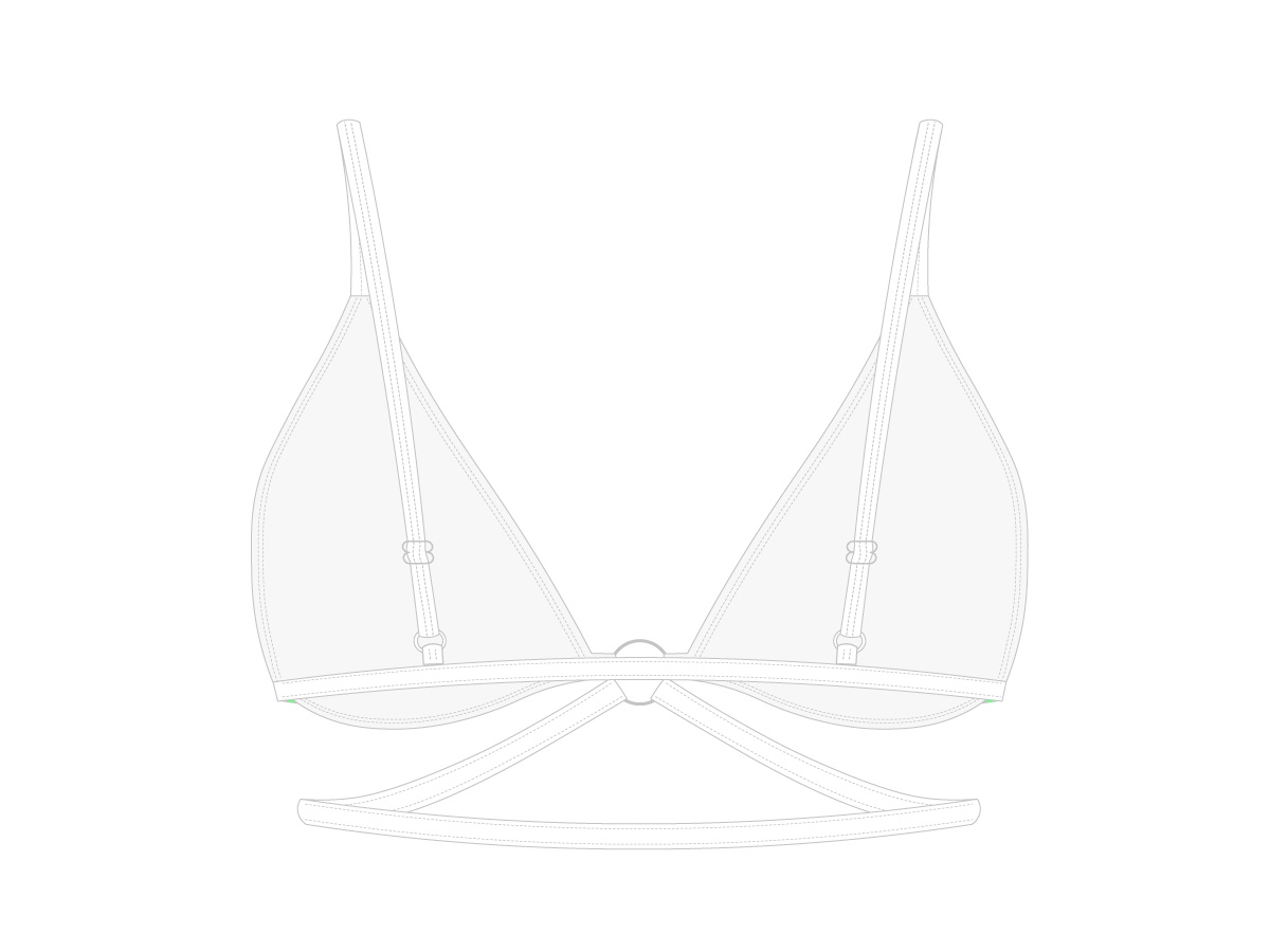 Venice White Ringer Top