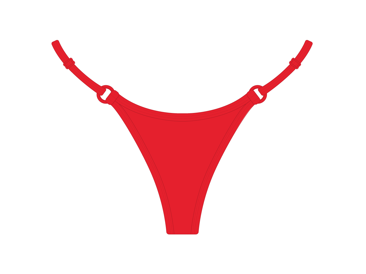 Rose Red Minimal Bottoms