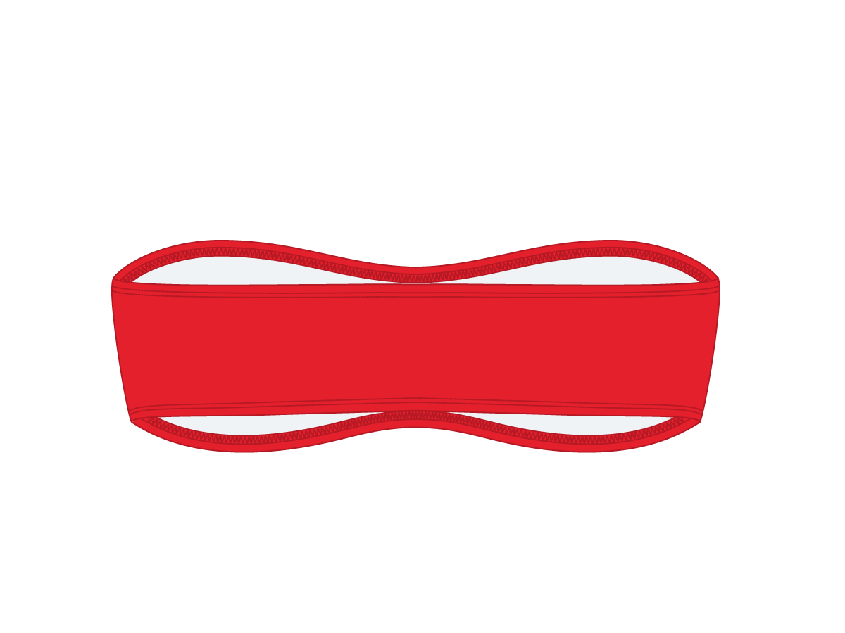 Rose Red Strapless Top