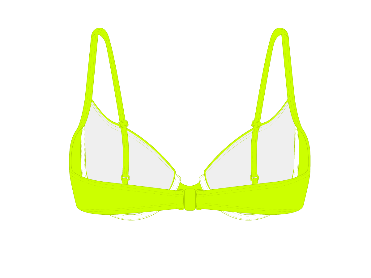 Sour Yellow Bustier Top