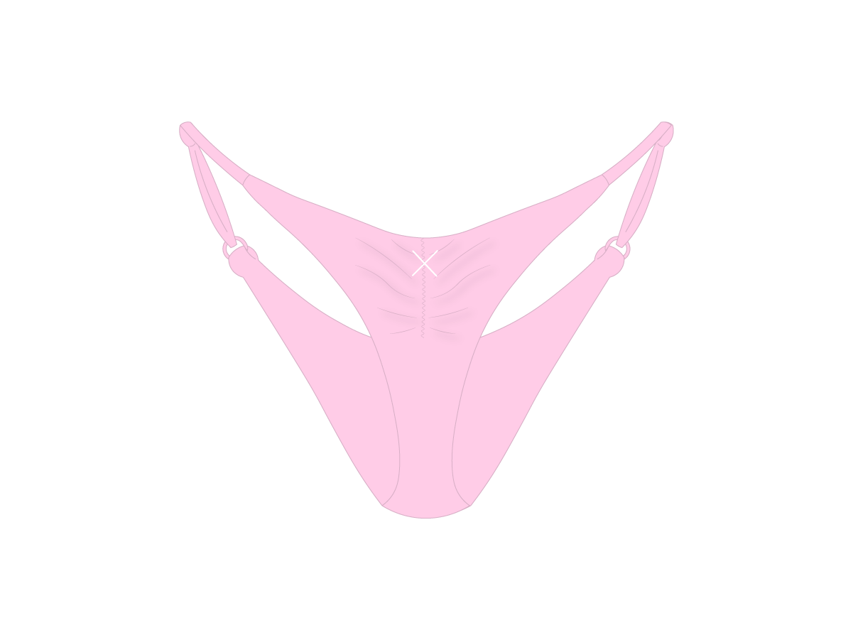 Blush Pink SATIN Scrunch Bottoms