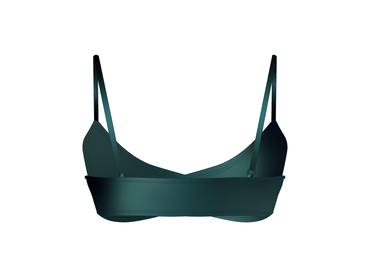 Sage Green SATIN Scrunch Top