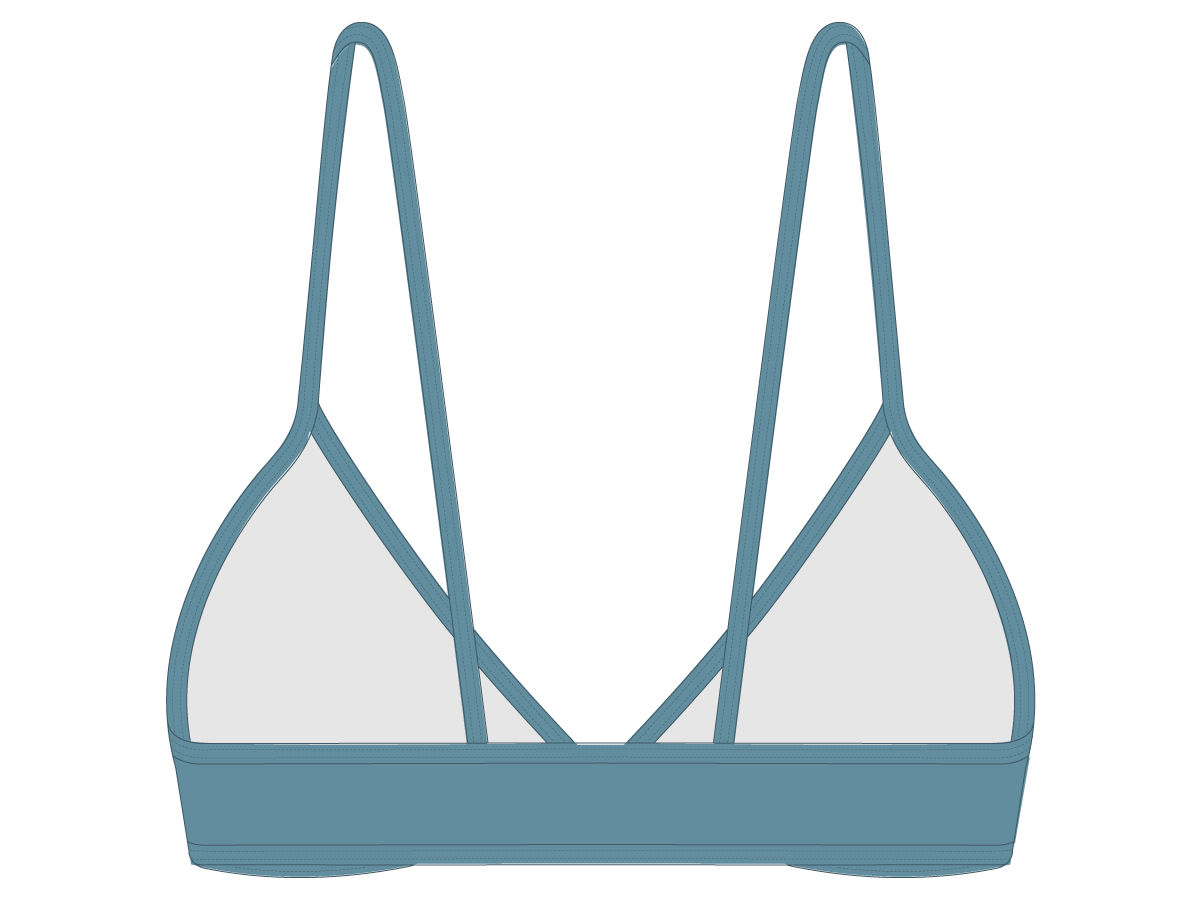 Sea Blue Fitted Top II