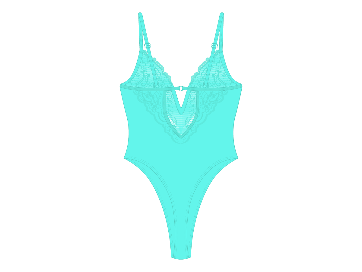 Sea Foam Lace Bodysuit