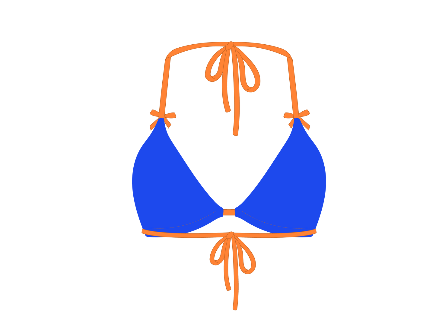 Wild Laguna Contrast Bow Top