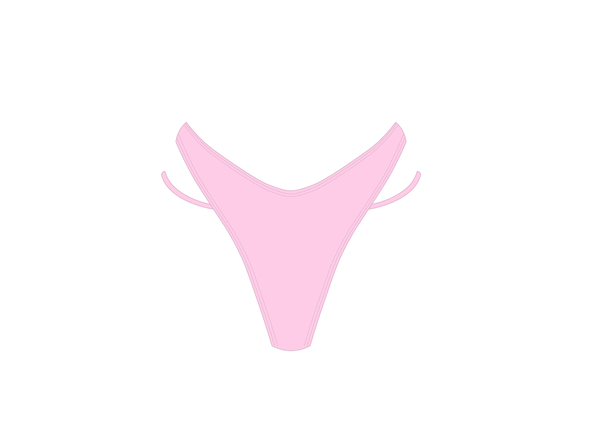 Dusty Pink Split Bottoms