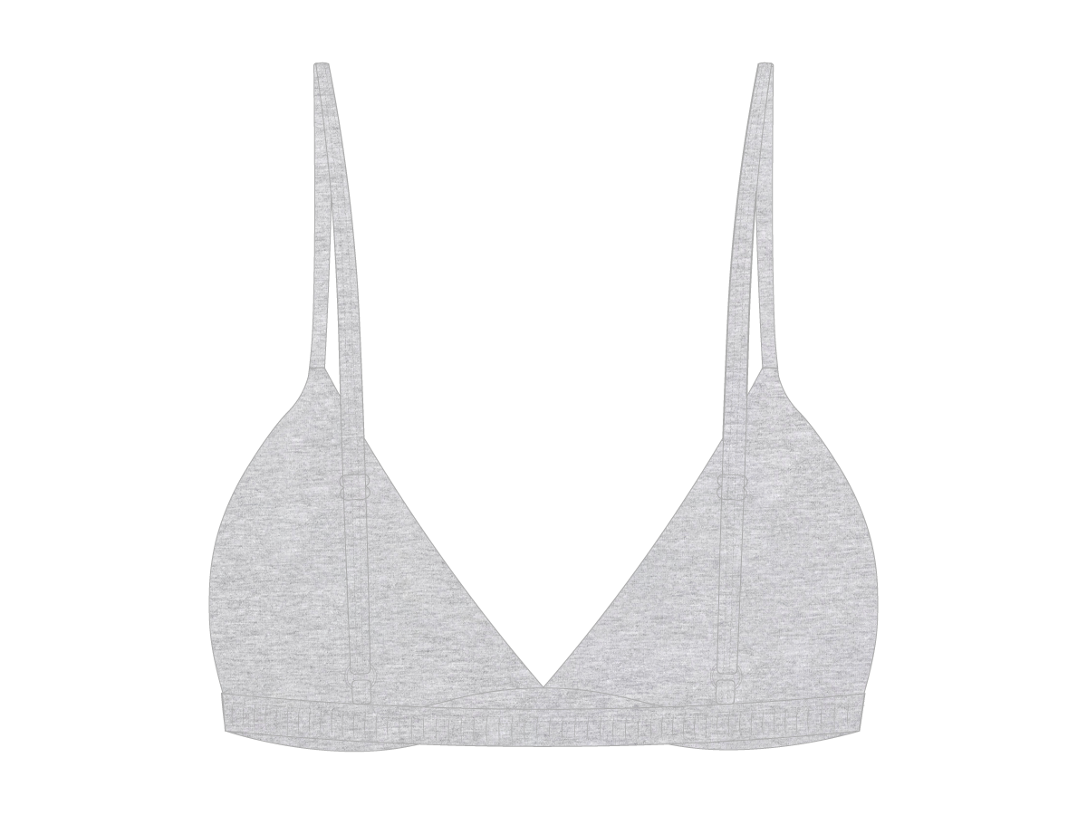 Coal Grey Bralette Top