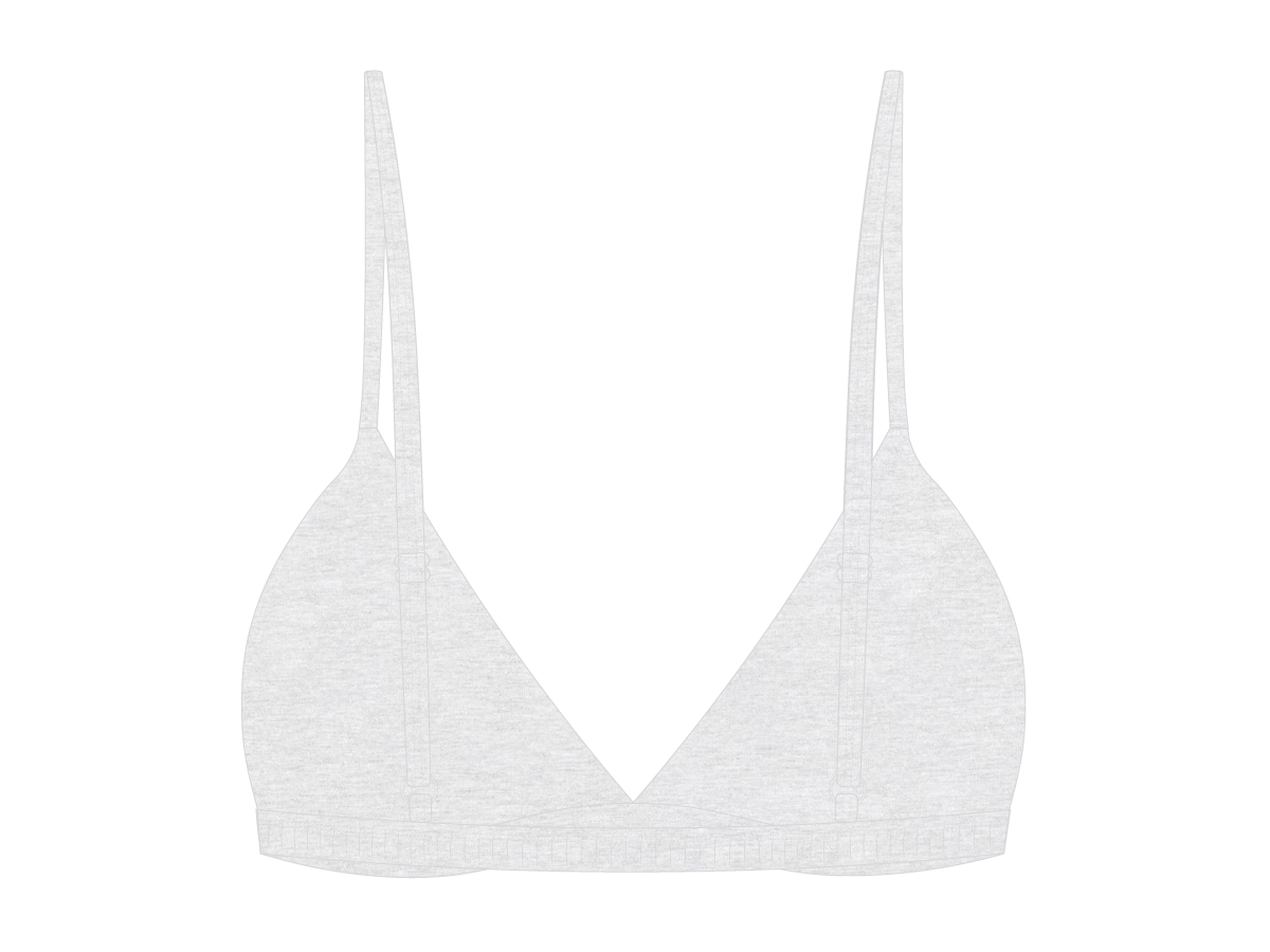 Feather Grey Bralette Top