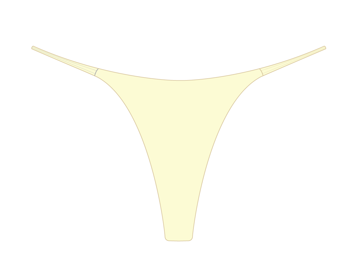 Vanilla Scrunch Thong