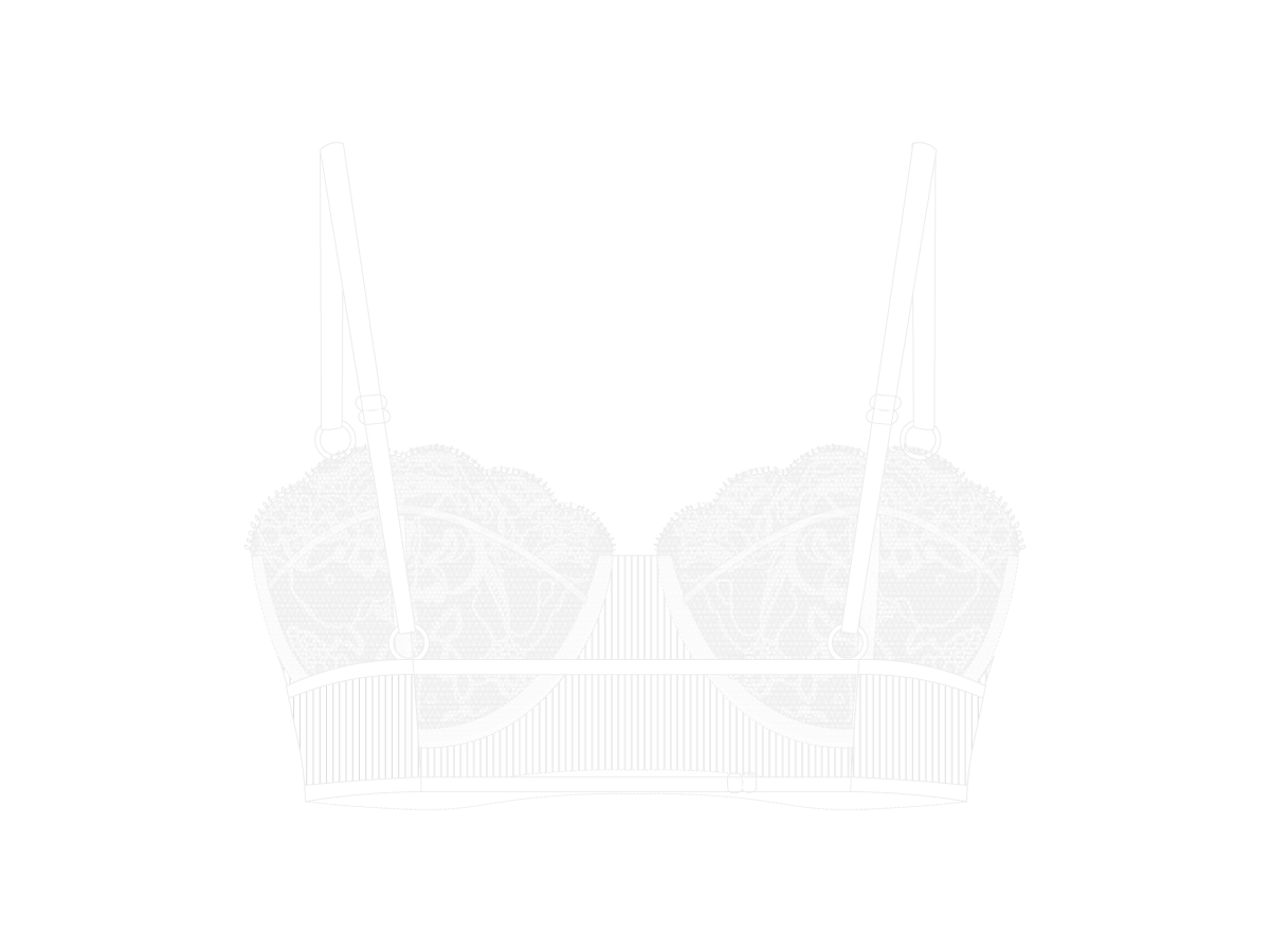 Venice White Lace Ribbed Top